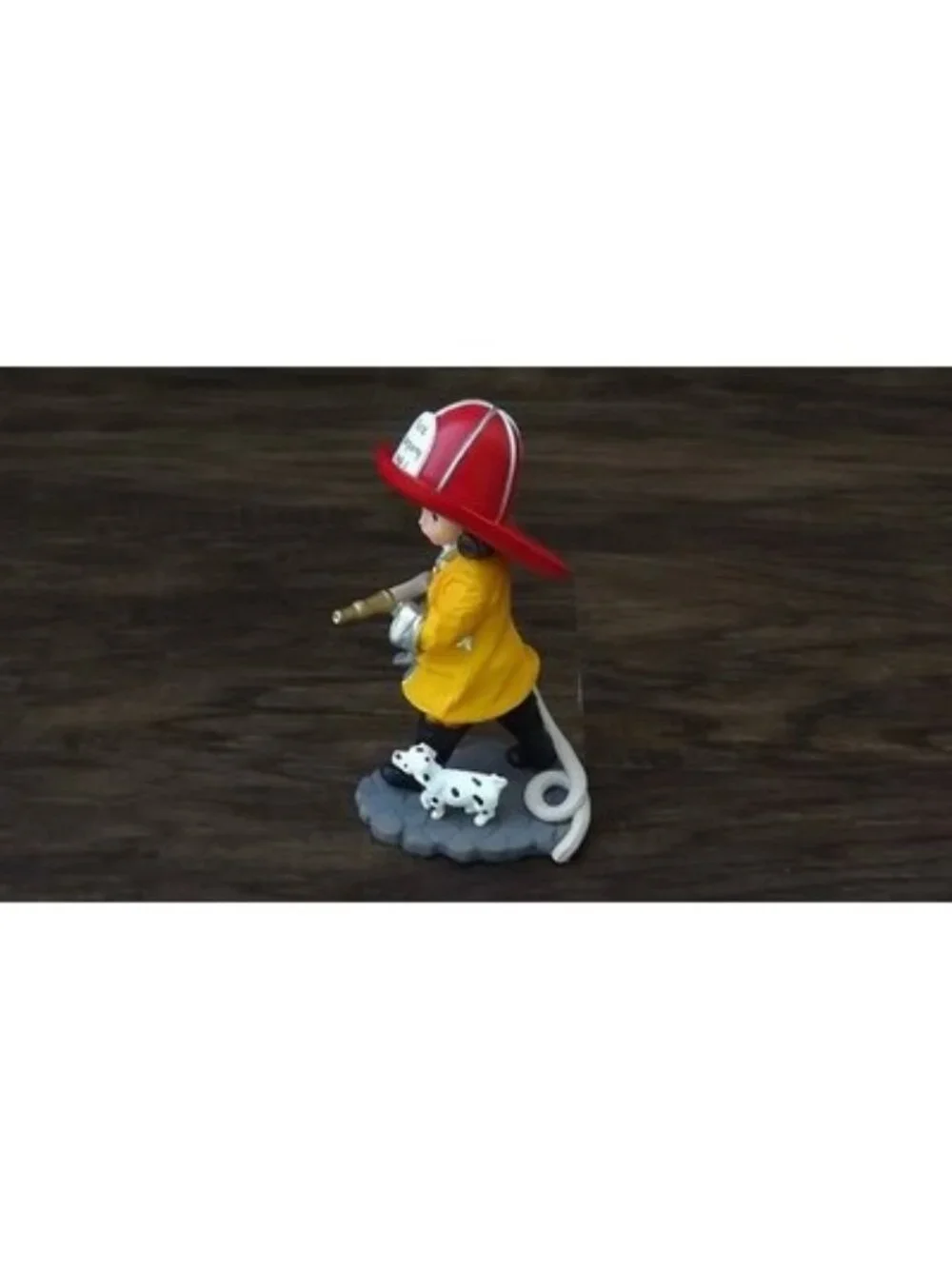 Vintage Madame Alexander Firefighter Girl Figurine Resin 2000 Dog Dalamation Y2K